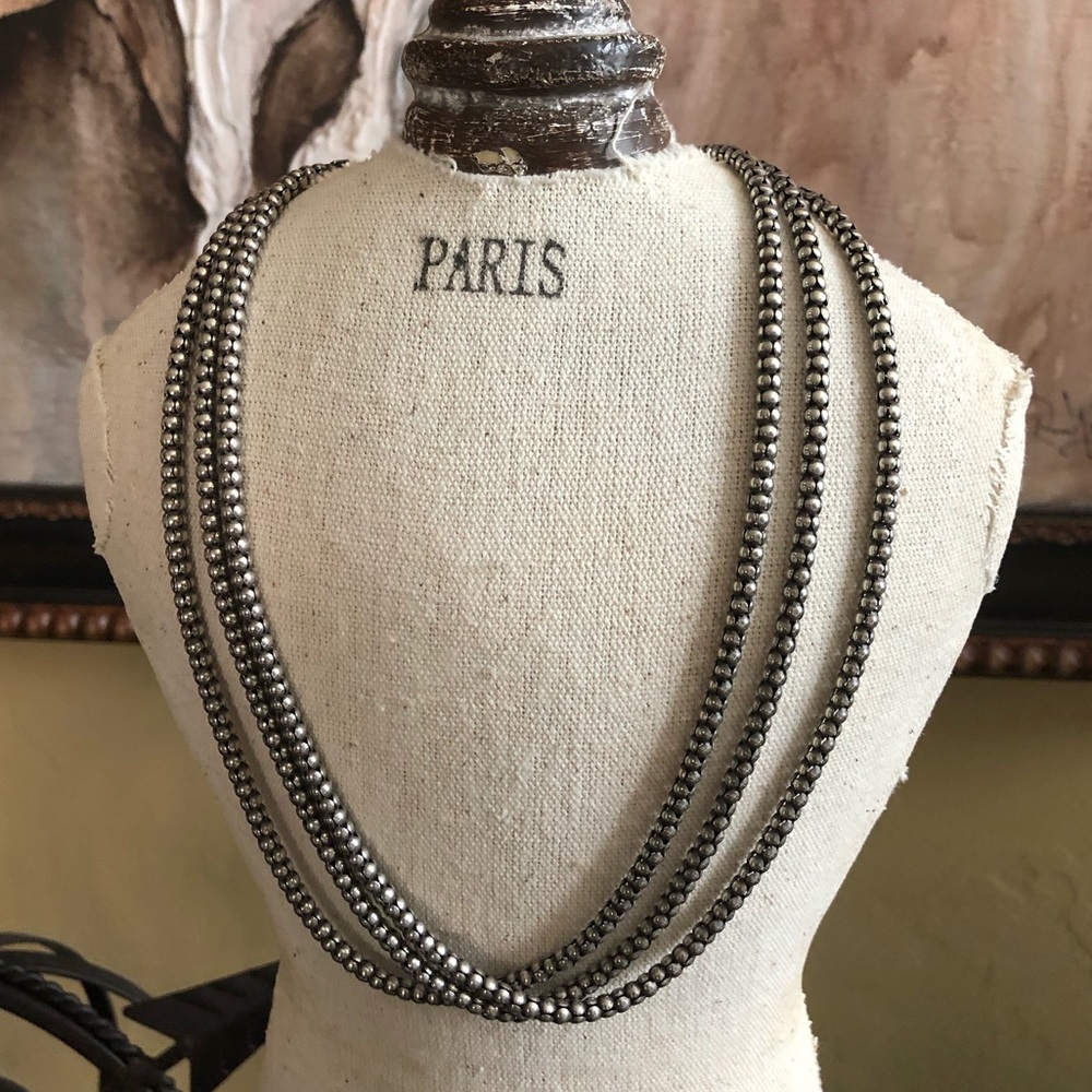 Silpada Triple Strand sterling silver necklace